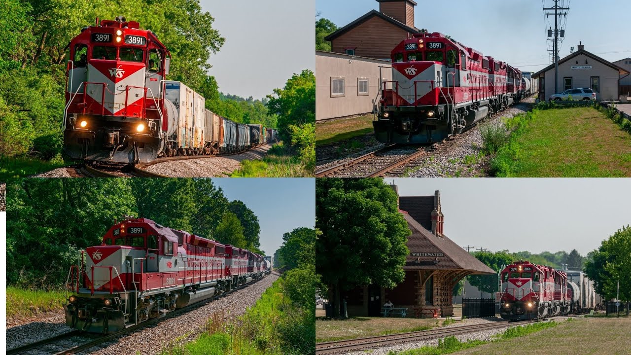 Long Chase Of WSOR T4H With A Trio Of GP38s!