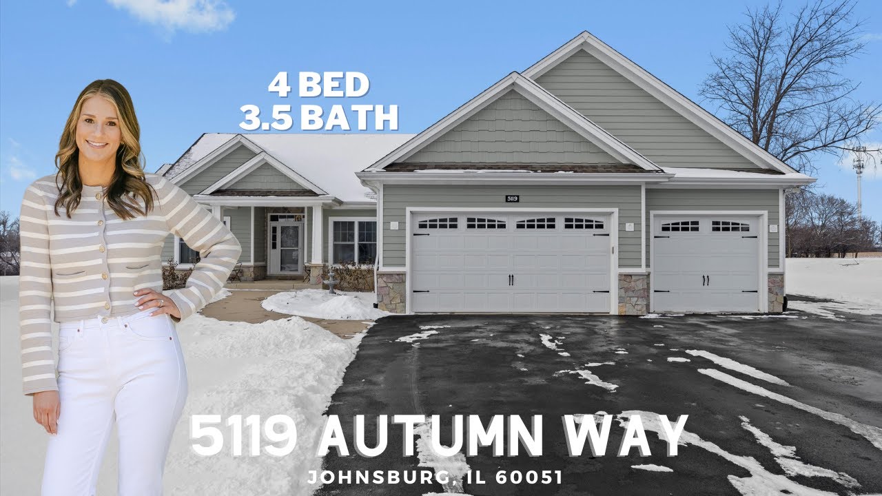 Tour this beautiful Johnsburg ranch home on .81 acres with an in-ground saltwater pool