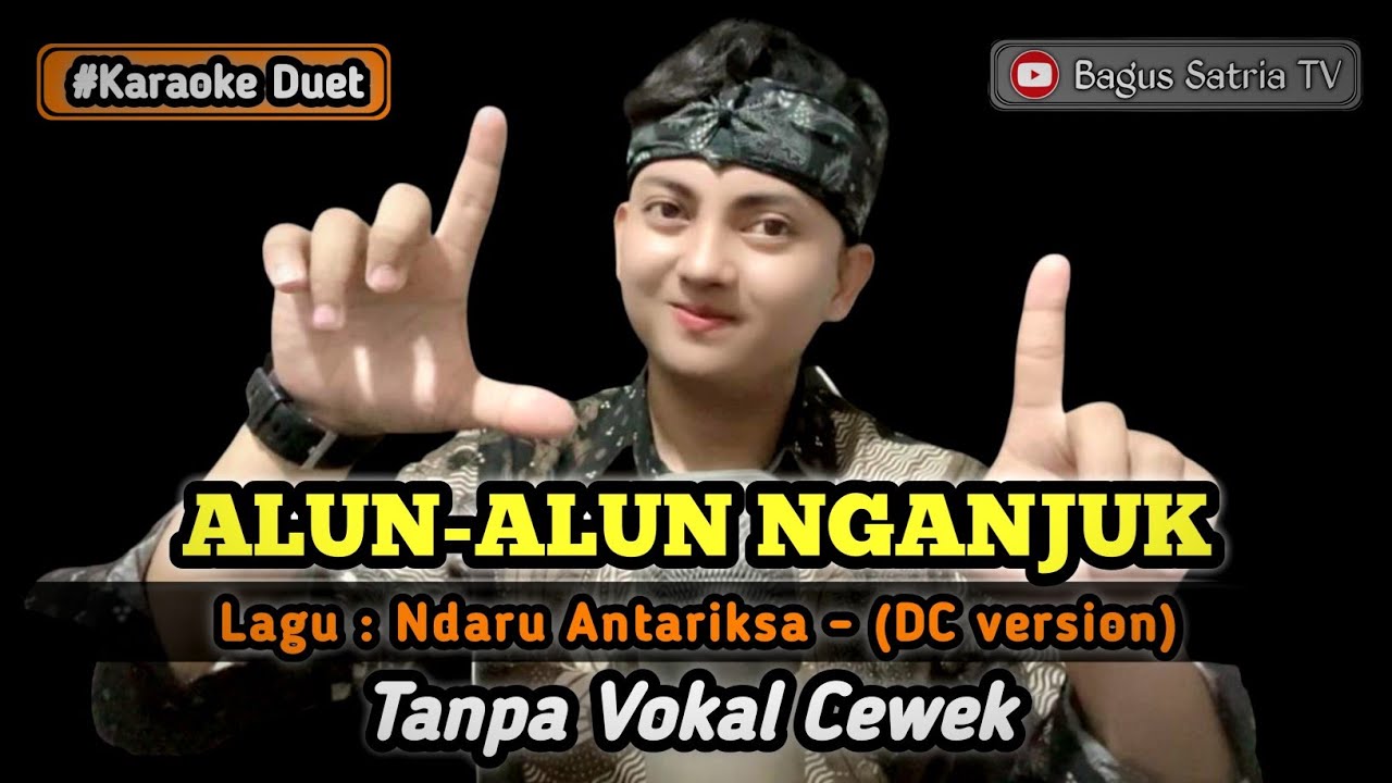 Alun-alun nganjuk - karaoke duet tanpa vokal cewek dangdut koplo
