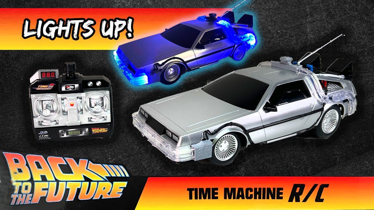 UNBOXING: 2024 Jada Back to the Future Time Machine R/C Car -1/16th Scale Delorean that Lights-up