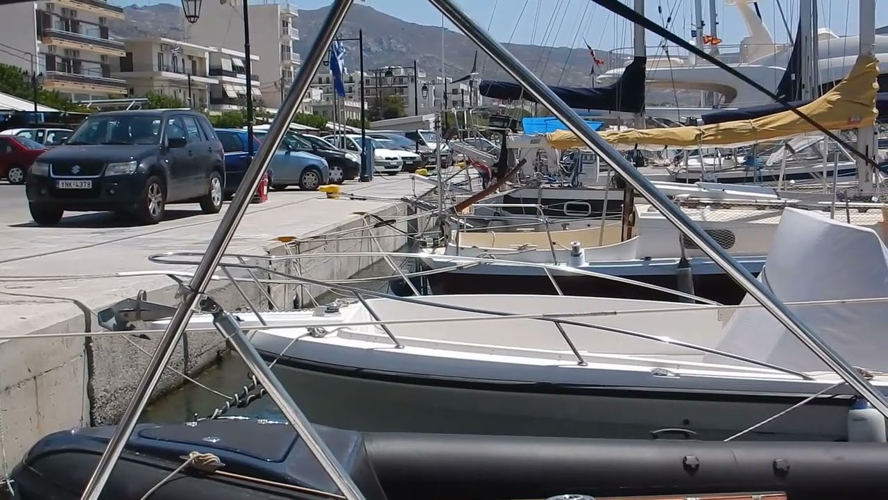 Wind and Isobars and evening at Karistos Evia Island Greece