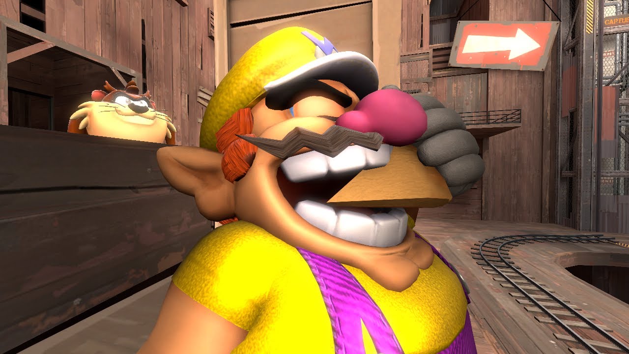 Wario Dies after Getting Eaten by the Tazmanian Devil while eating a slice of Pizza (SFM)