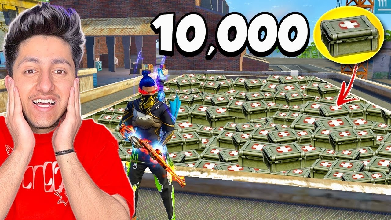 10,000 Medkit In One Match 😂 Only Medkit Challenge In Last Zone - Garena Free Fire