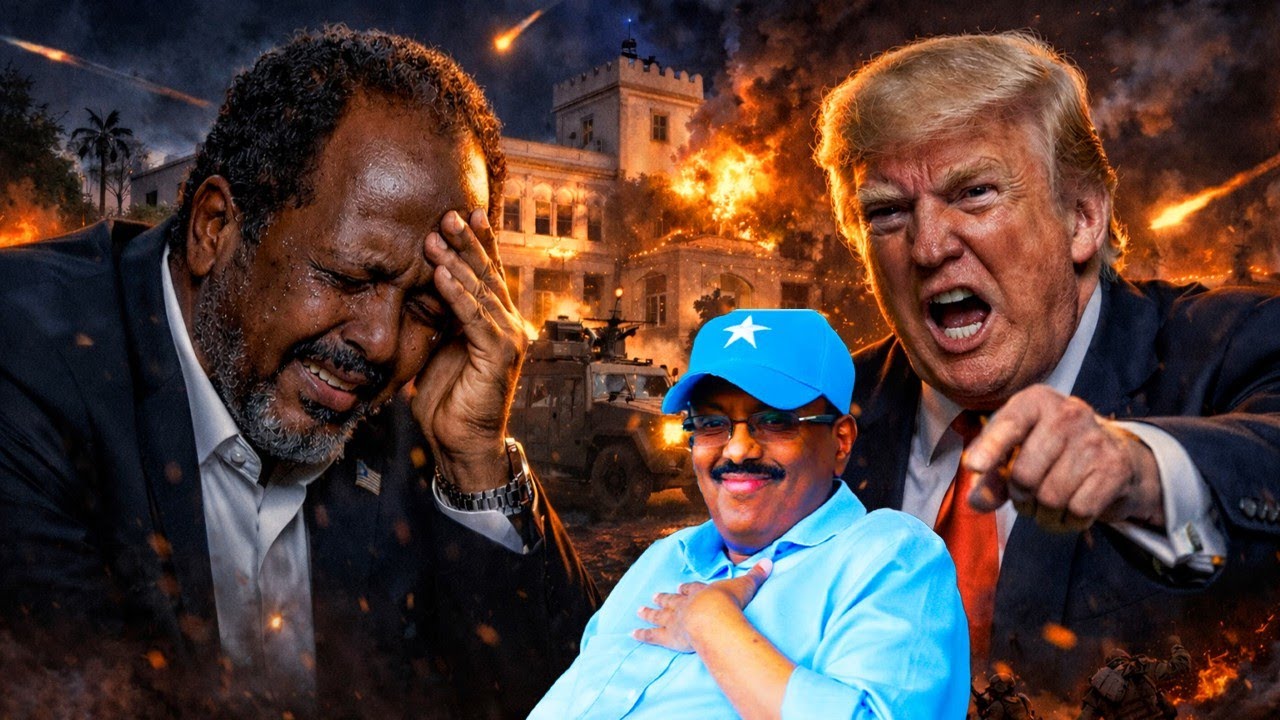 War-Cusub: Farmaajo oo Dhagaha Ka Garaacay Xasan Sheikh, Trump oo ku Qoslay & Muqdisho oo Dagaal ka