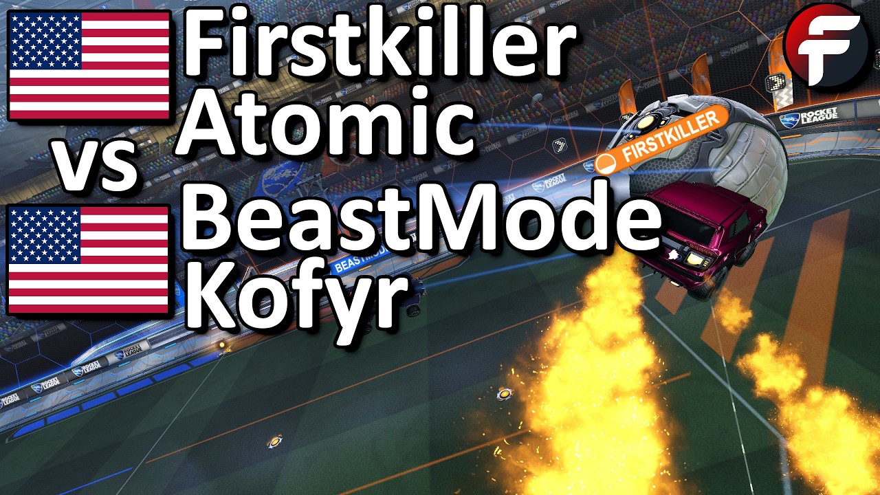 Firstkiller/Atomic vs BeastMode/Kofyr (Rocket League 2v2 Showmatch)
