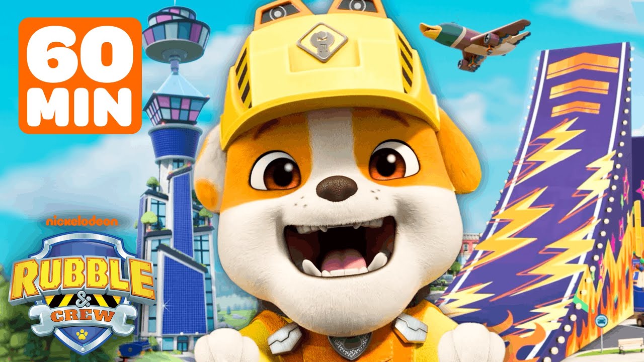 Rubble's Best BIG Vehicles & BIG Builds! | 1 Hour | Rubble & Crew