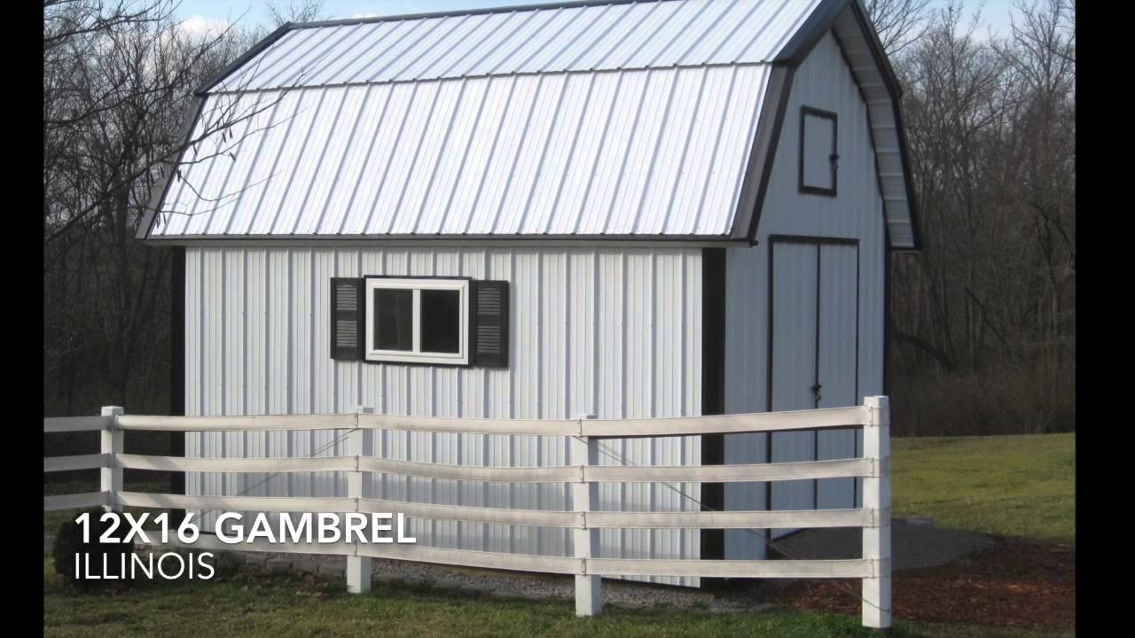 12x16 Gambrel Shed Plans From iCreatablesTV