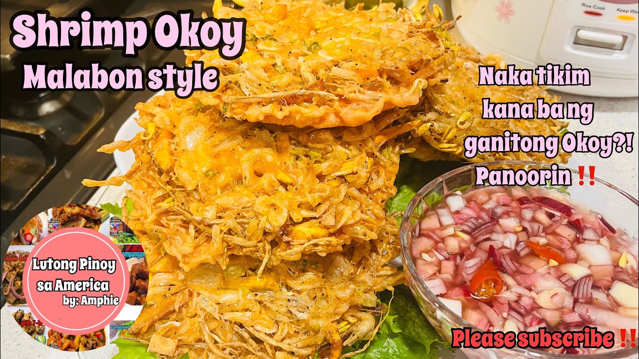 MALABON SHRIMP OKOY/ Paano ito lutuin? Crispy Okoy #cooking #shrimprecipe #food #crispyrecipe #okoy 