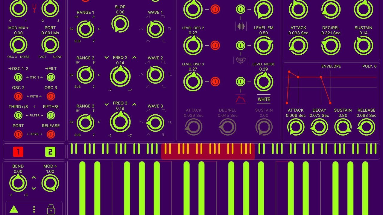 MOOD Synthesizer by apeSoft Demo for the iPad NOW AVAILABLE