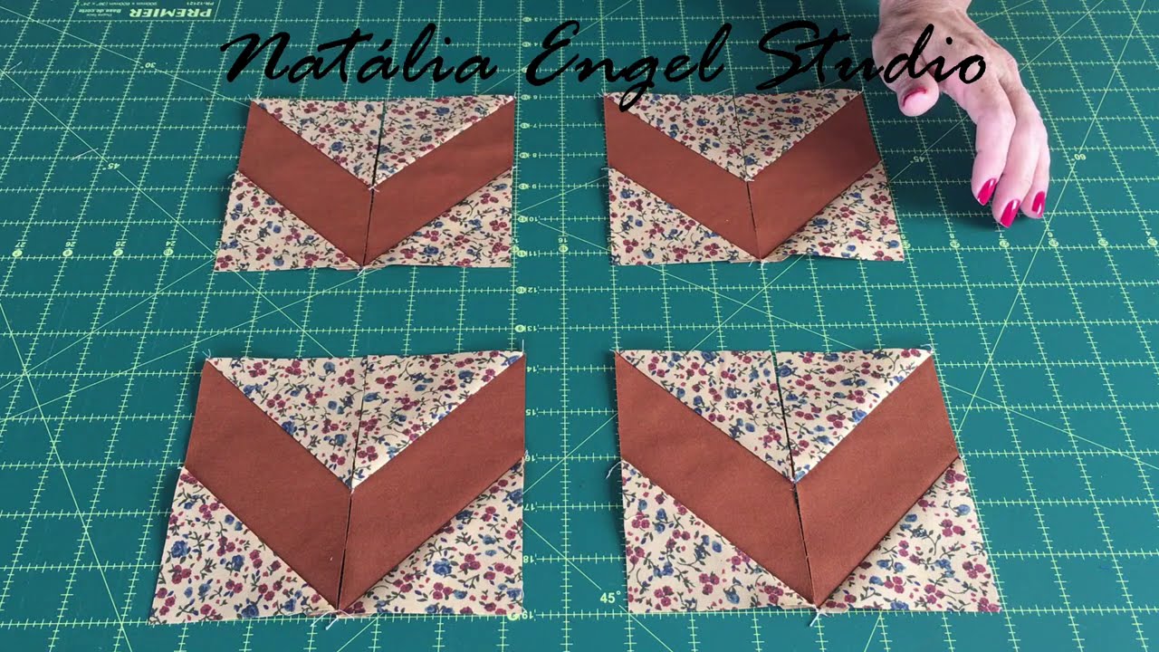 Bloco de Patchwork rápido de ser feito e muito fácil | Natália Engel