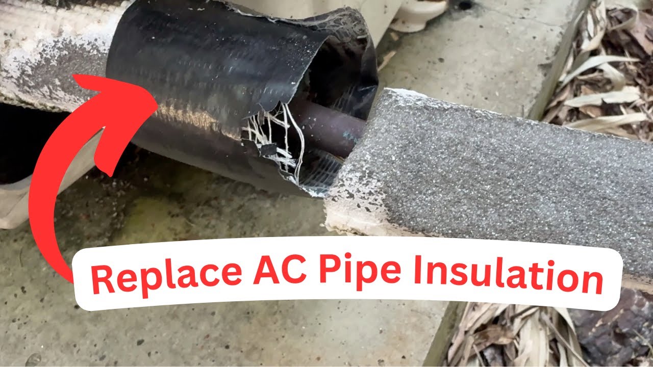 How to Replace Outdoor AC Pipe Insulation | DIY Refrigerant Line Replacement for HVAC