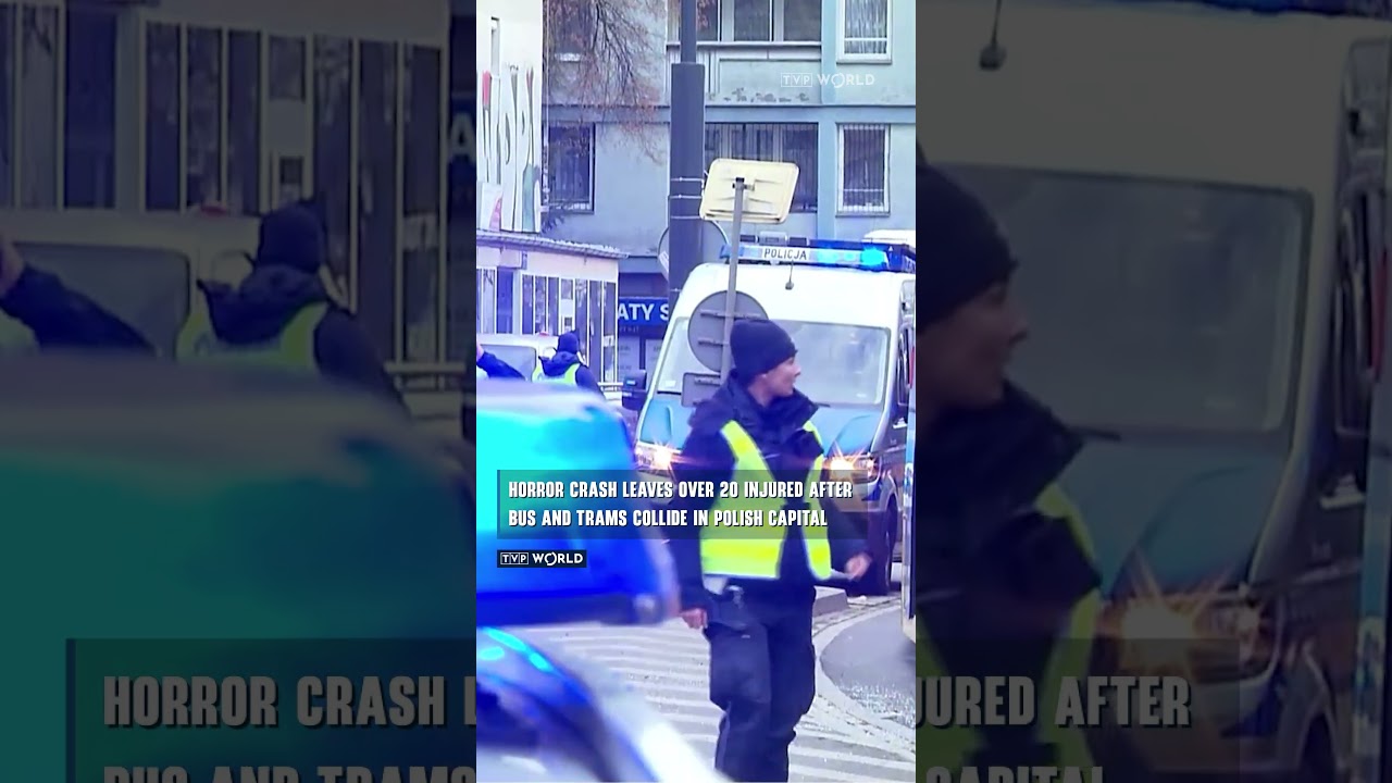 Horror #crash leaves over 20 injured after bus and trams collide in #Warsaw