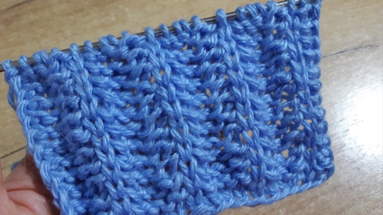 Neues Strickmuster statt Bündchen 🧶 Elastisch und sehr einfach