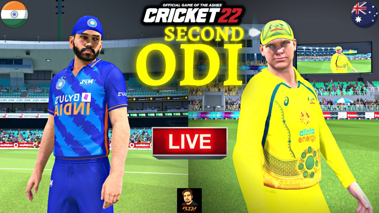 India vs Australia 2nd ODI Match - Cricket 22 Live - RtxVivek | Later FIFA 23 FUT Online