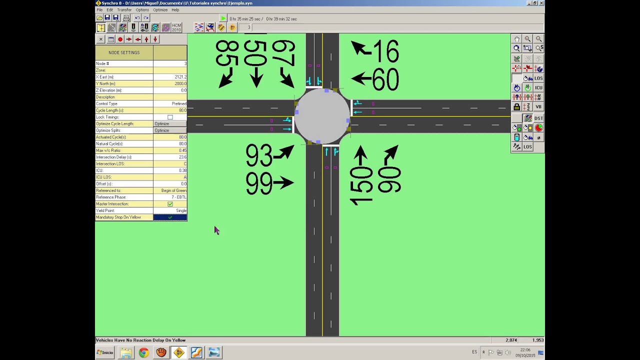 Tutorial Synchro 8 - 3ra Parte: 3.1. Node Settings (Timing)