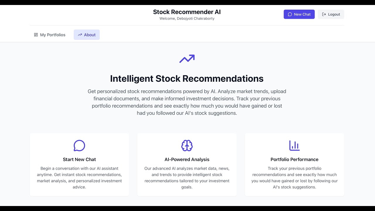 AI Stock Recommender Demo