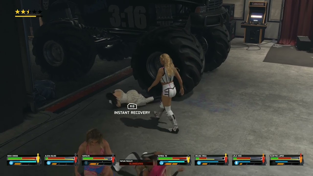 WWE 2k25 8 WOMEN'S BACKSTAGE  BRAWL
