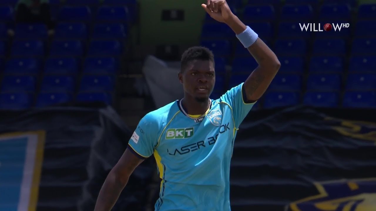 Alzarri Joseph 4 wickets vs Trinbago Knight Riders