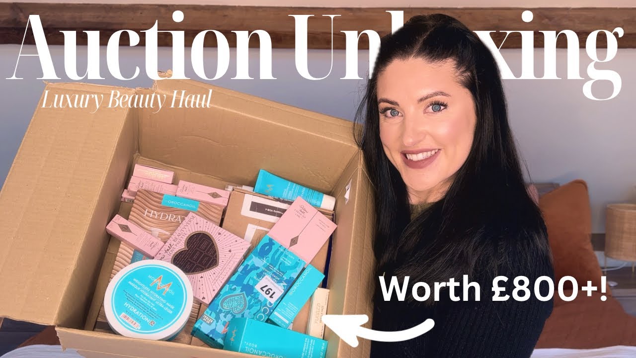 I bought a box of LUXURY BEAUTY products at AUCTION and here’s what I got!!