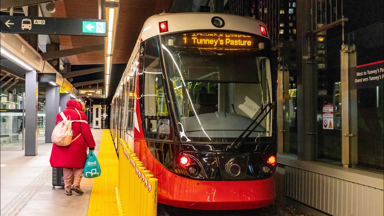 [OC Transpo] Ottawa O Train Confederation Line - Sunset Ride to Tunney's Pasture