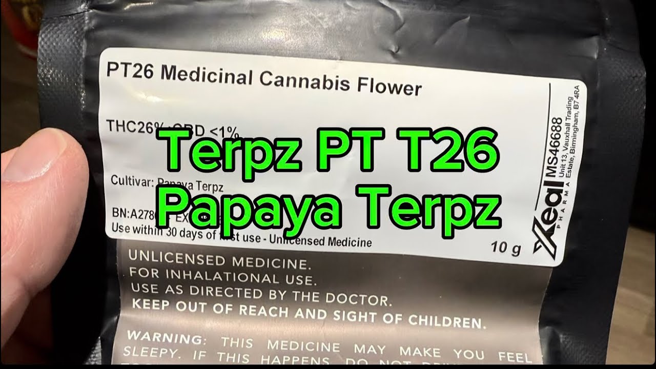 Terpz PT T26 Papaya Terpz Legal Medical Cannabis Flower