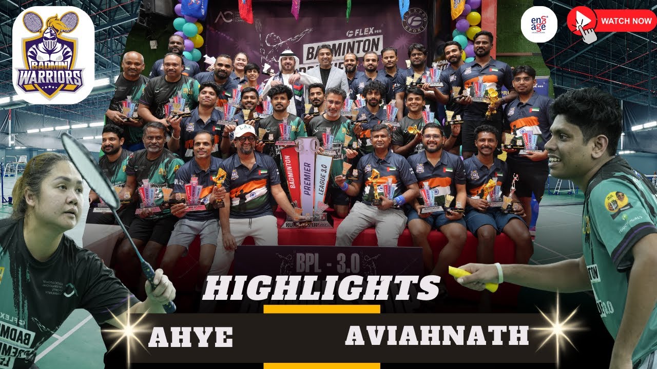 Aviahnath & Ahye Match |BPL 3.0 | Badminton Warriors Team Match | Sports Tournament Dubai | Live