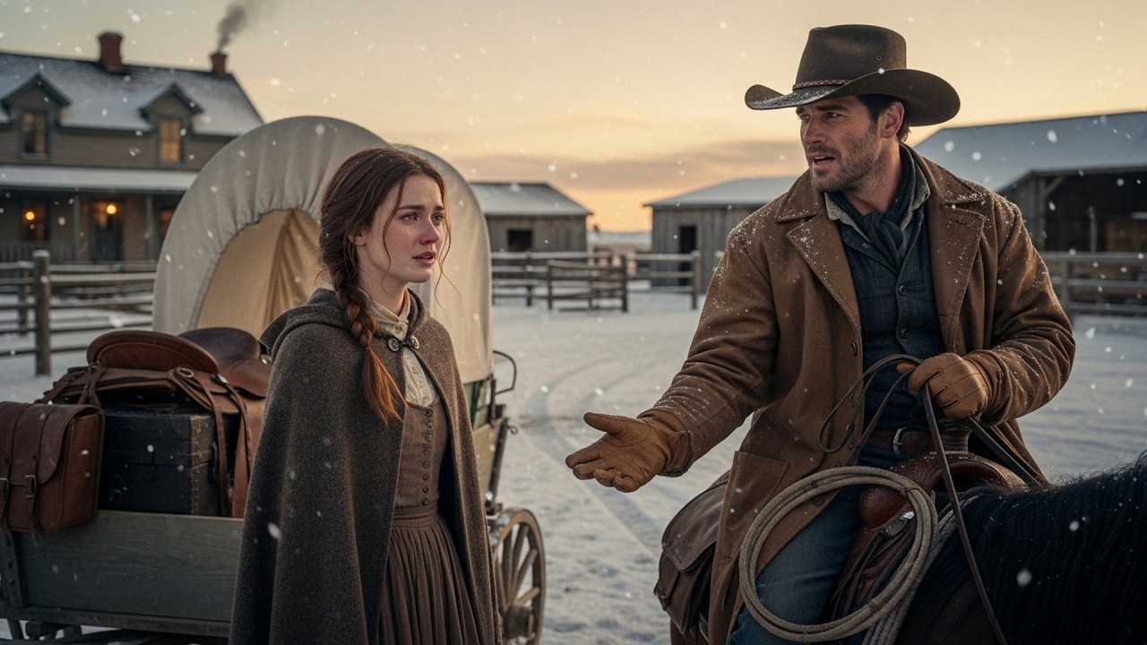 Snow Fell When She Said Goodbye, The Cowboy Rode After Her Saying 