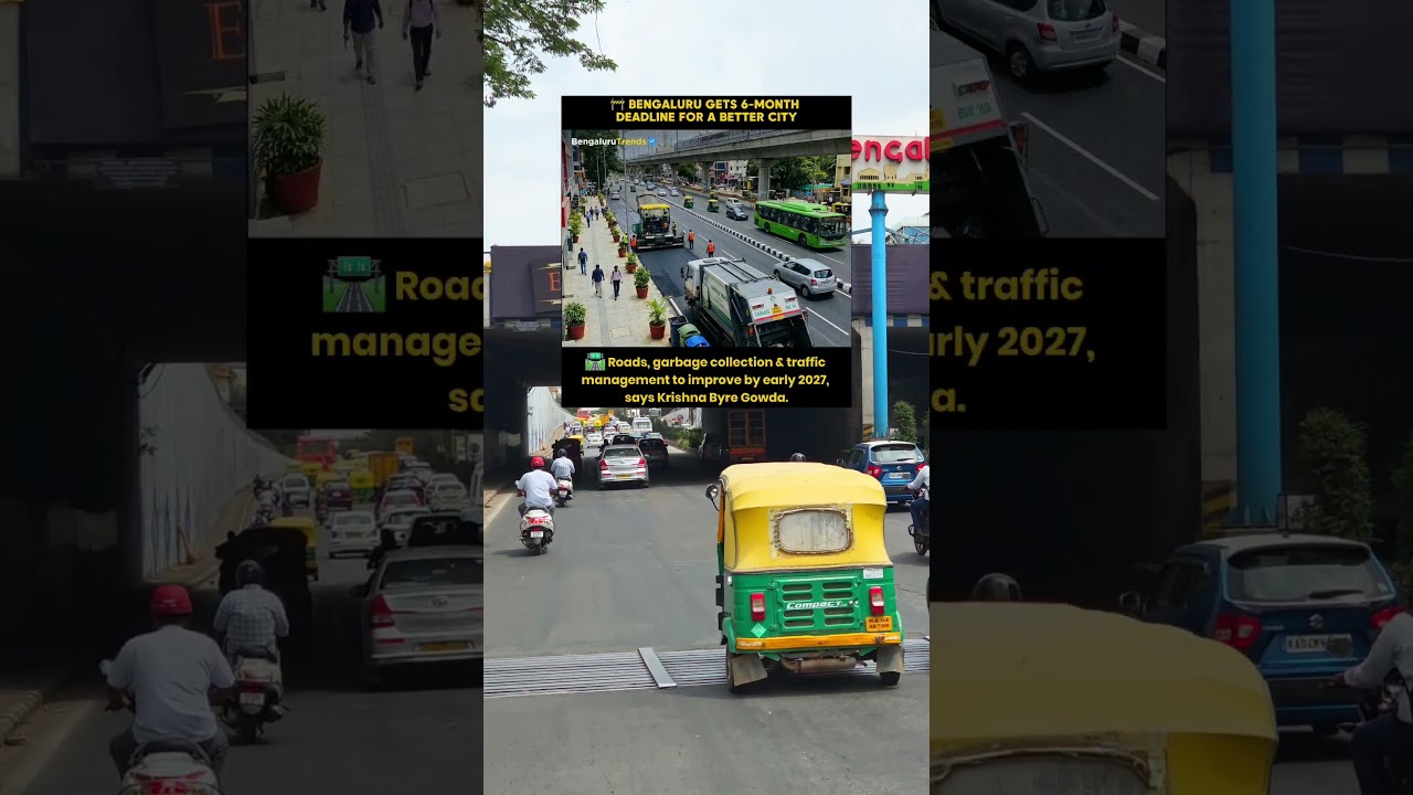 🚧 BENGALURU GETS 6-MONTH DEADLINE FOR A BETTER CITY #bangalore #bengalurunews #facts #viral #gba