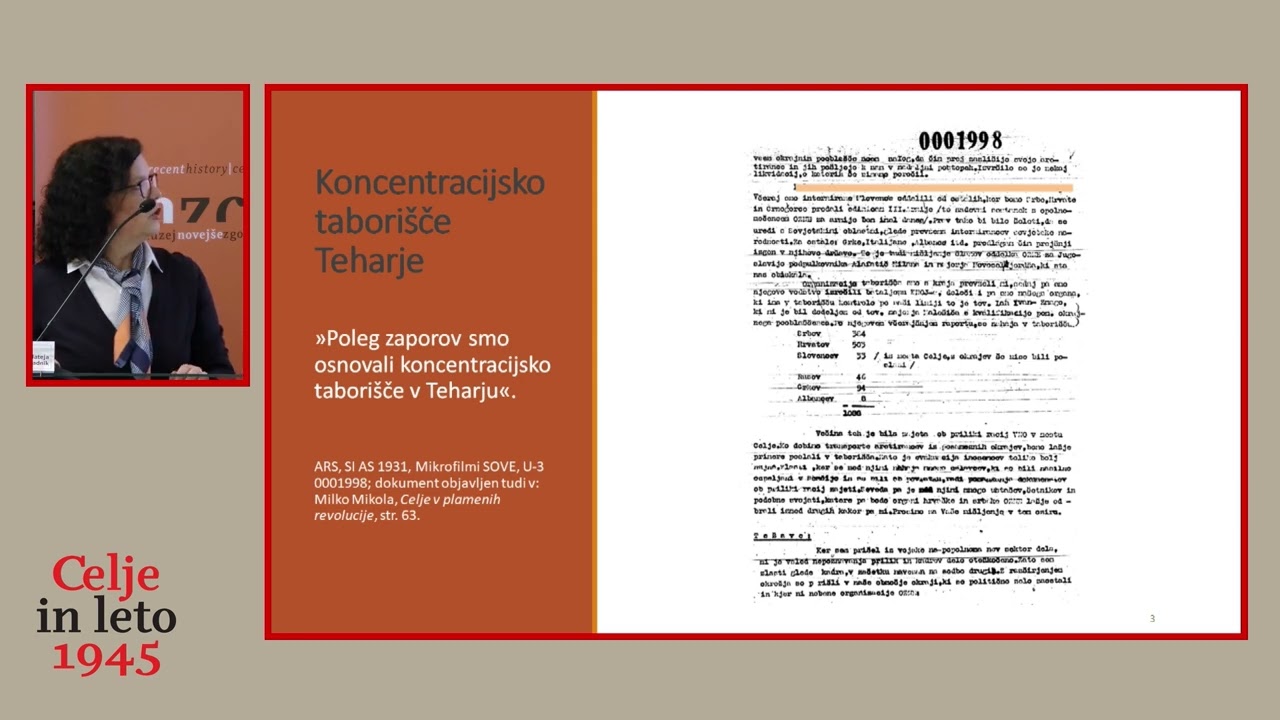 Celje 1945: represija povojnih dni - dr. Mateja Čoh Kladnik