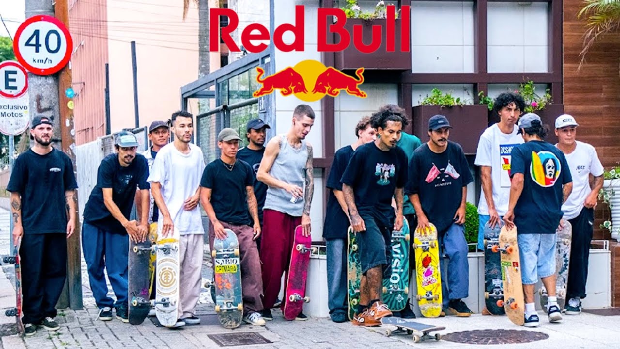 SKATE NA RUA VALENDO 1000$ - RED BULL 