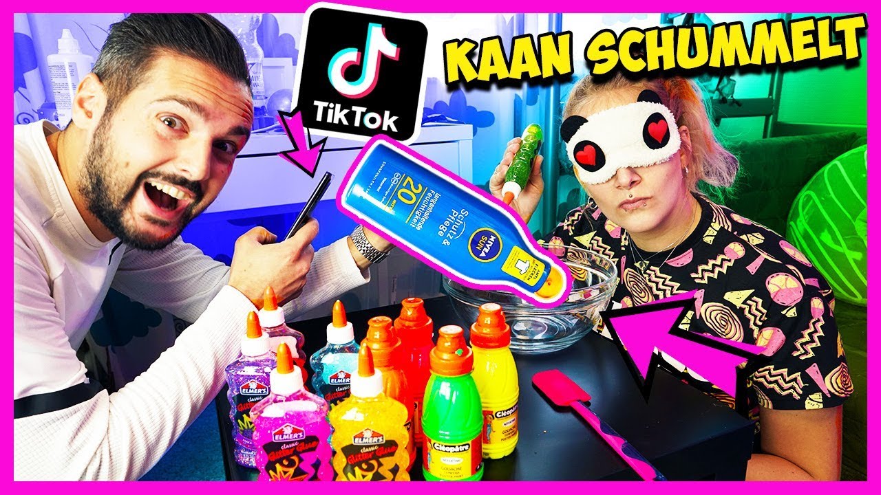 KAAN SCHUMMELT HEFTIG BEI TIK TOK CHALLENGE! Sonnencreme in Ninas Schleim! Wie reagiert Nina?
