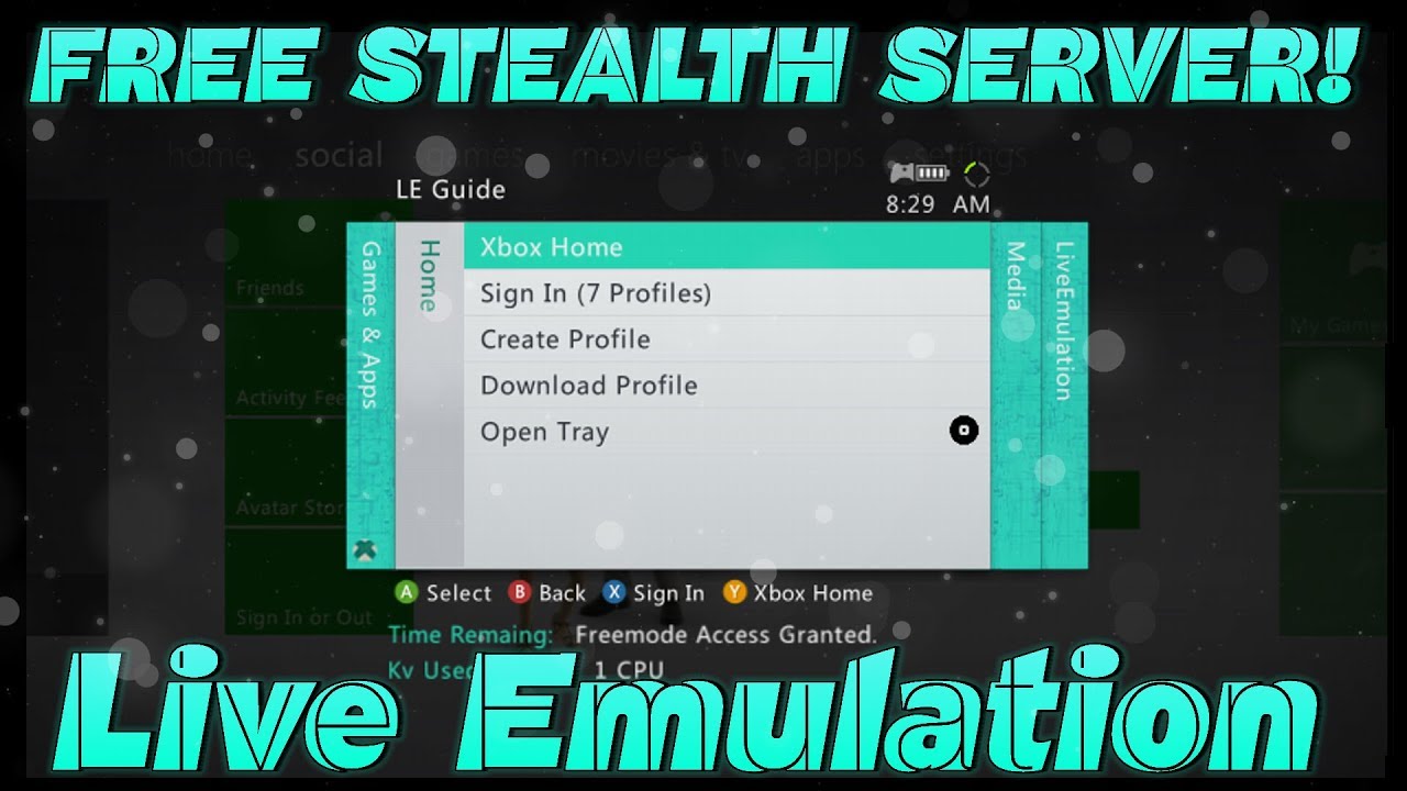[1-3 Week KV Life!] Live Emulation! FREE SERVER! [Jtag/RGH]