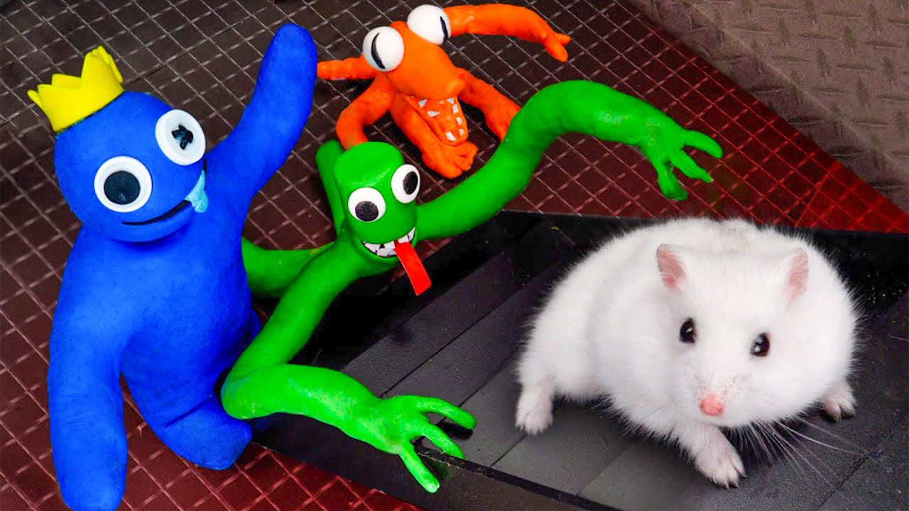 The Best Monster Maze Challenges 🐹 Hamster Adventures In Rainbow Friends Maze
