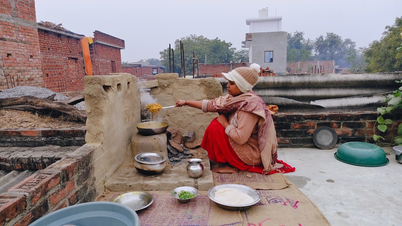 Winter Special Dinner⛄️Sham Ke Khane Me Aalu Matar Tamatar Ki Sabji Roti Banaen 2 Litre Dudh Ka Mava