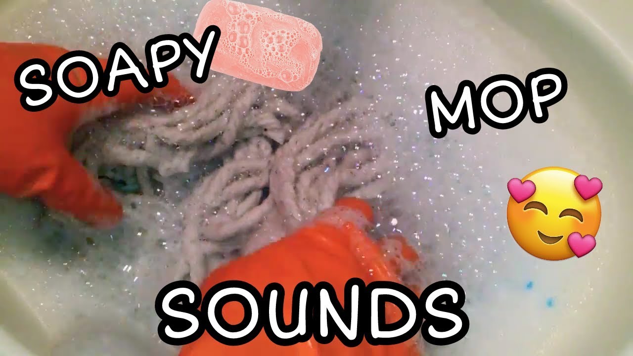Soapy, Sloshy Mop Sounds w/ Pine-Sol & Ajax (+ Rinsing) | ASMR CLEANING