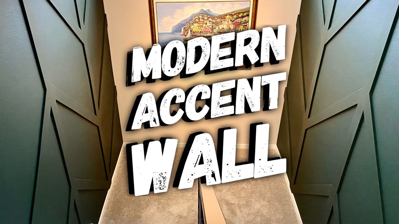 DIY ACCENT WALL // MODERN ACCENT WALL