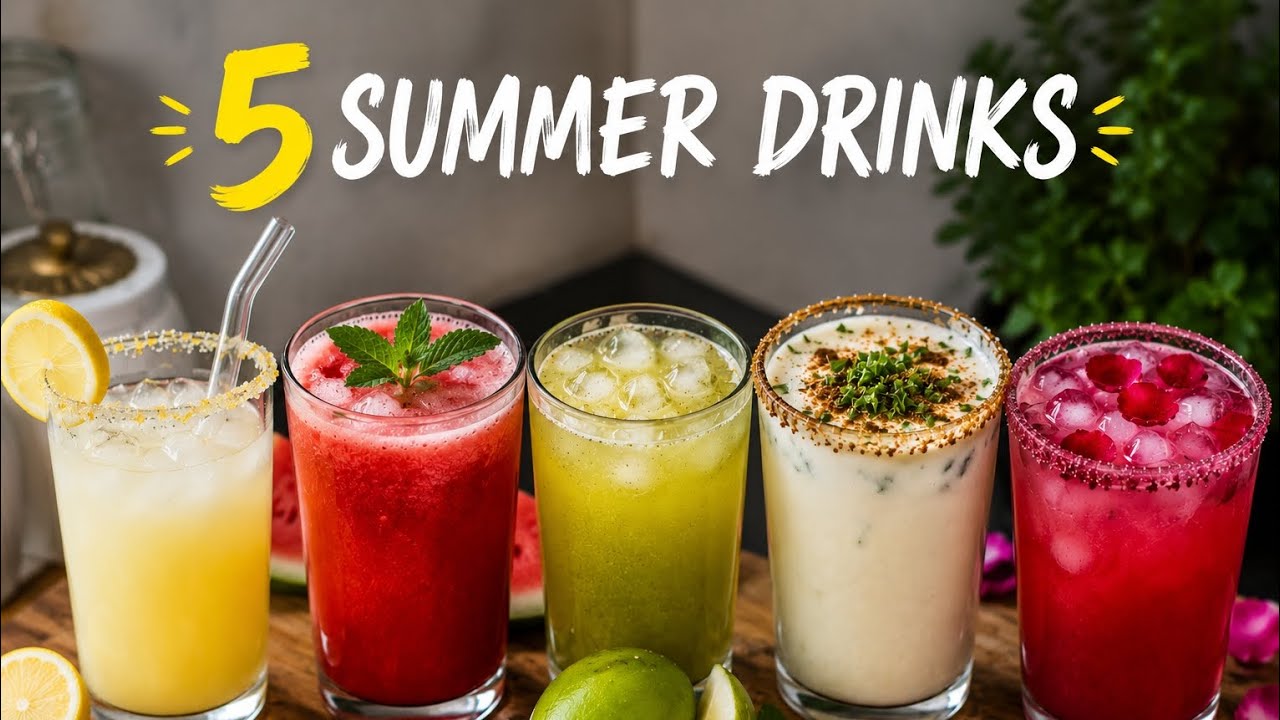 5 Summer Drinks You Need To Try This Summer | Quick & Easy Recipes 
