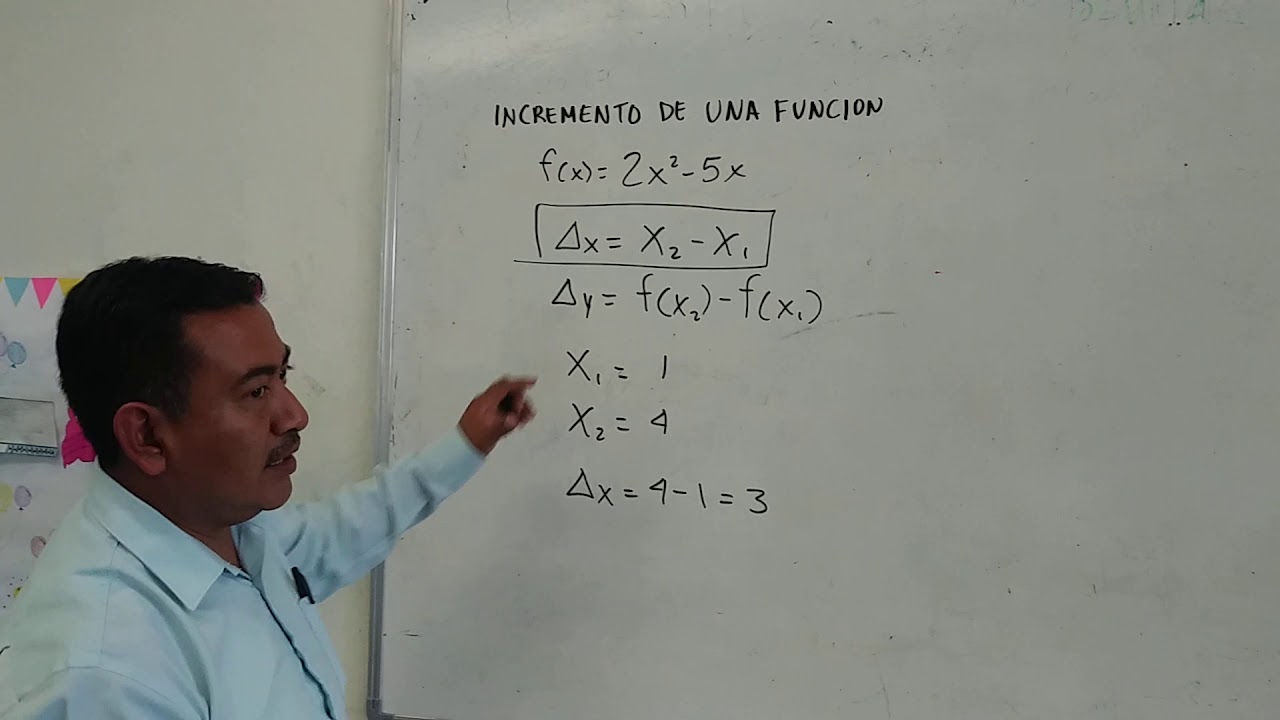 Incremento de una funci&oacute;n