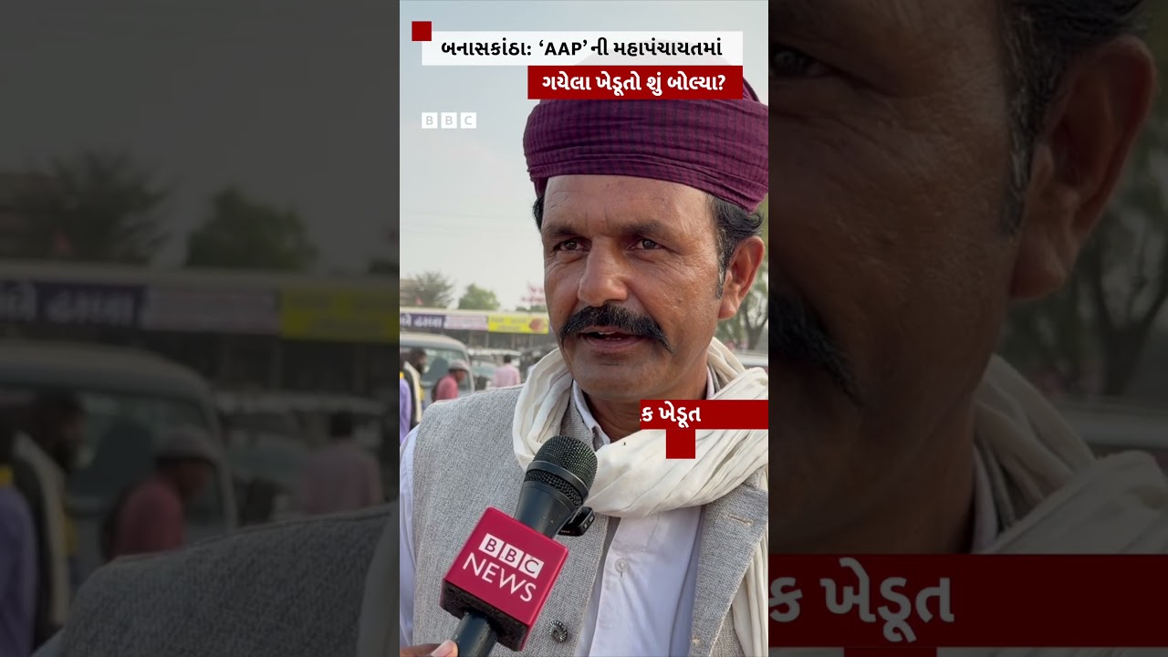 What did the farmers who attended the Mahapanchayat organized by AAP in Banaskantha say?