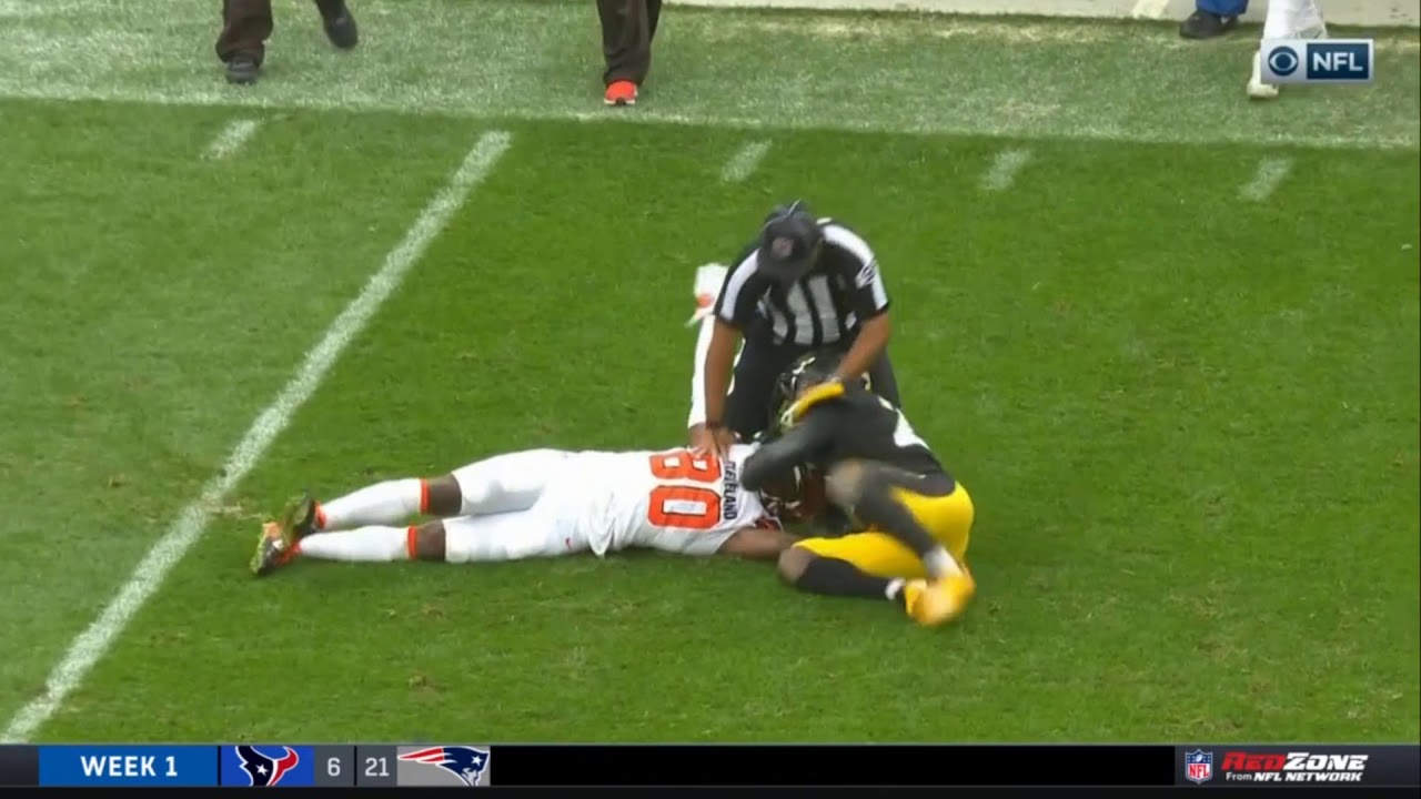 Jarvis Landry vs. Artie Burns Fight | Steelers vs. Browns | NFL