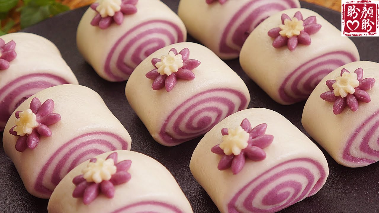 紫薯饅頭這樣做非常好吃，奶香濃郁，鬆軟香甜，營養又健康！Milk flavored purple potato steamed bread。