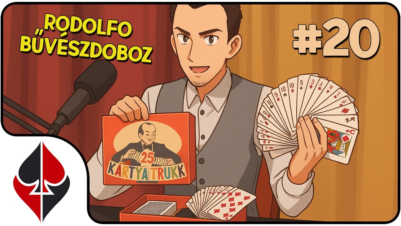 20. Trükk 🎩 Rodolfo 25 Kártyatrükk bűvészdoboz