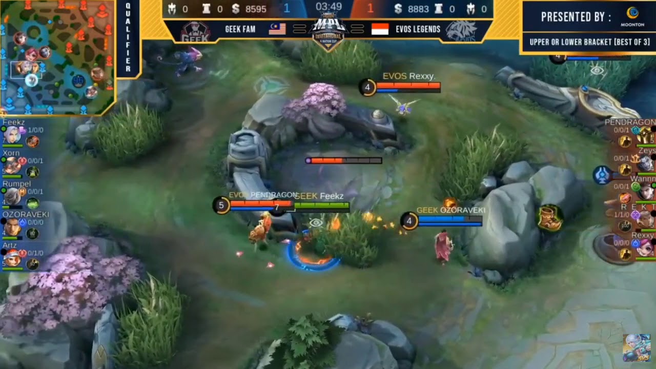 Claude Wann Ngamuk !! Evos Legends VS Geek Fam My Match 1 MPL Invitational Qualifier Day 2 Week 1