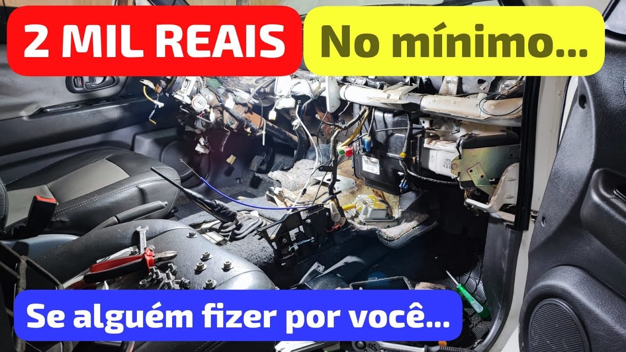 L200 Pajero como desmontar o painel todo, cabo velocímetro, ar quente radio, AIR BAG ,VIDEO 3