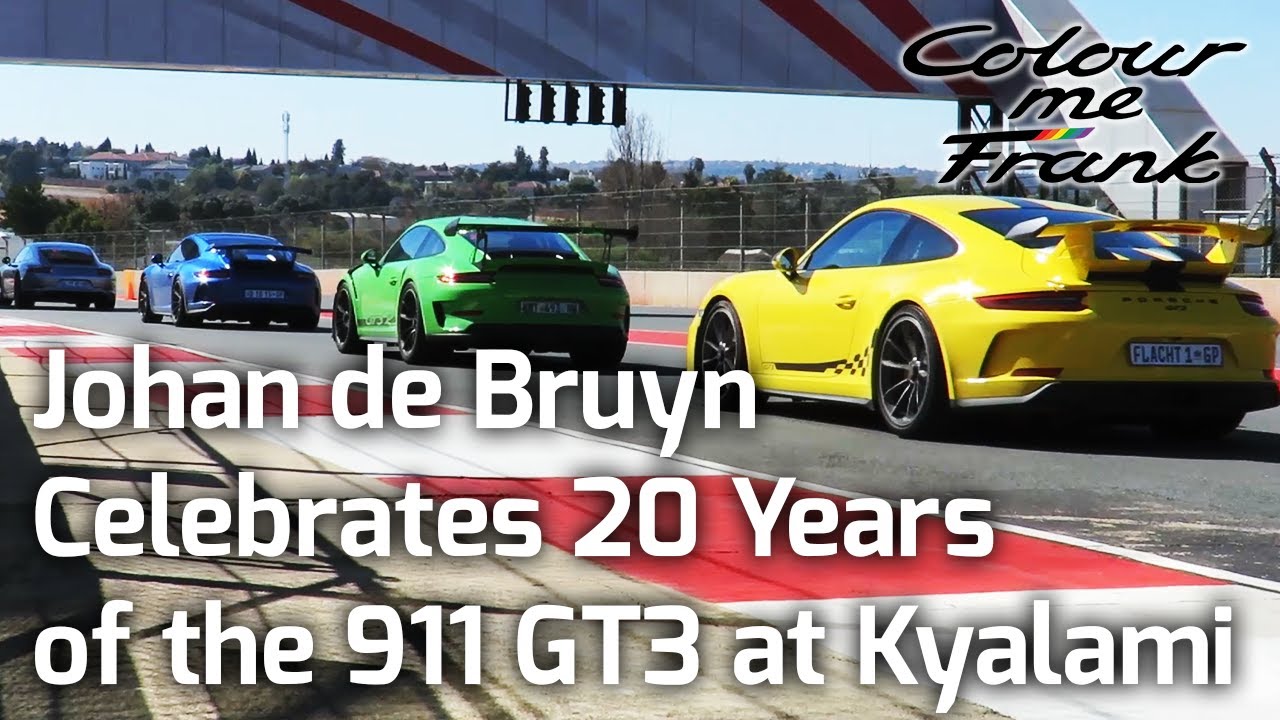 Johan de Bruyn celebrates 20 years of the 911 GT3 at Kyalami Grand Prix Circuit