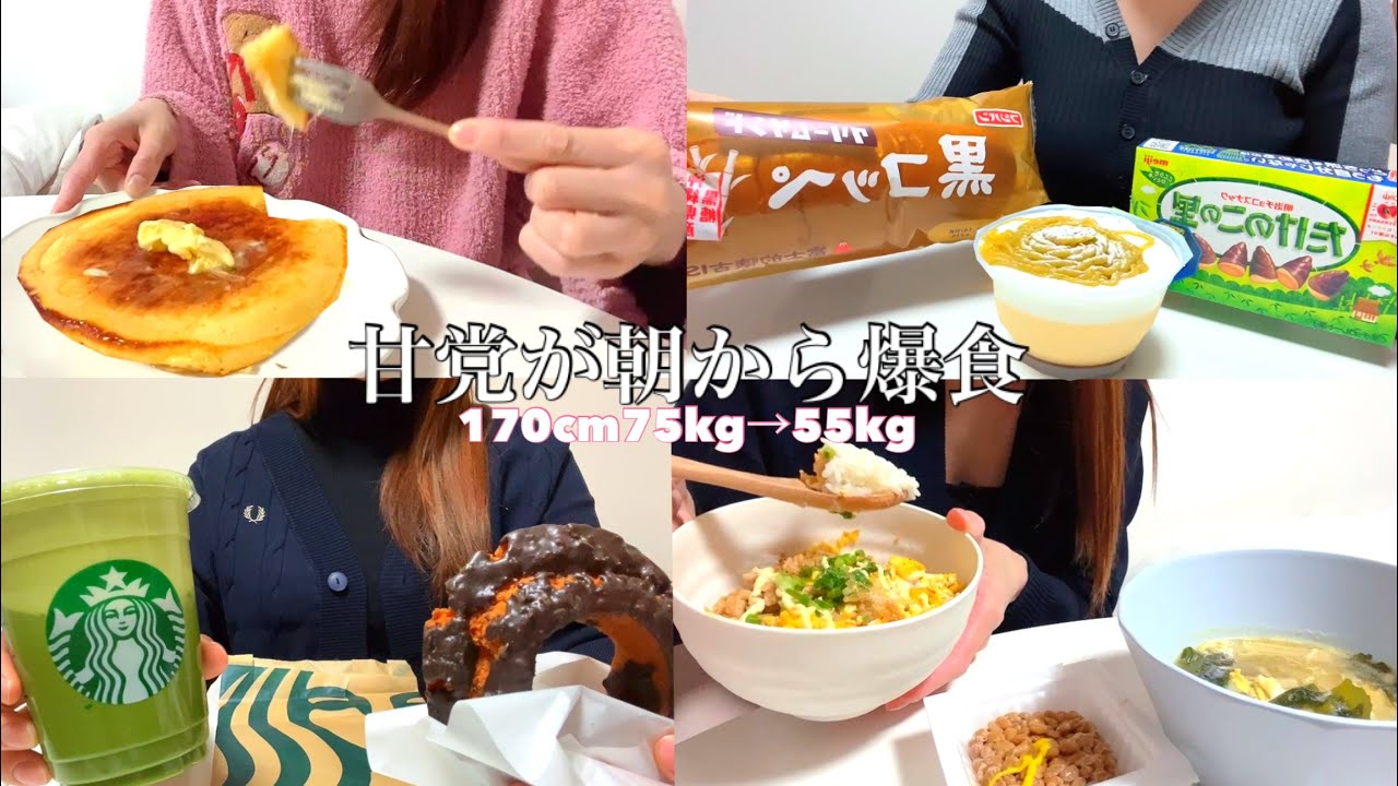 【Vlog】甘いスイーツ🍮🎂を朝に爆食しながら体型維持👯‍♀️毎日ご飯🍚