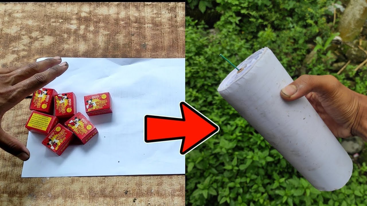 EKSPERIMEN 5 BOX MERCON SMOKE KOREK DIUBAH JADI MERCON KERTAS JUMBO BEGINI REAKSI NYA
