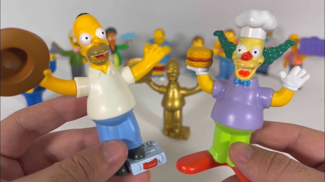 THE SIMPSONS MOVIE (2007) - Burguer King Toy Collection (ASMR)