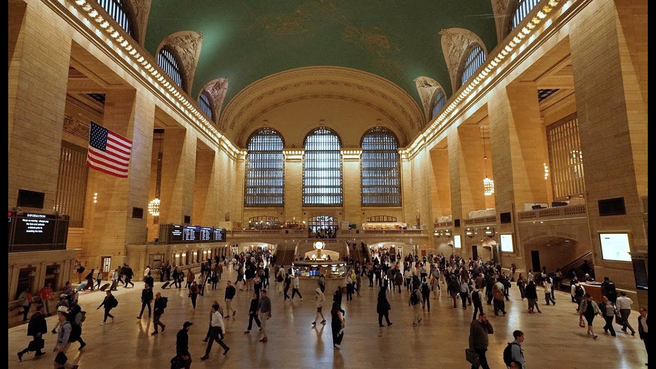 New York City Sounds – 2 Hours of Grand Central Rush Hour Ambience – Real Background Noise 4K