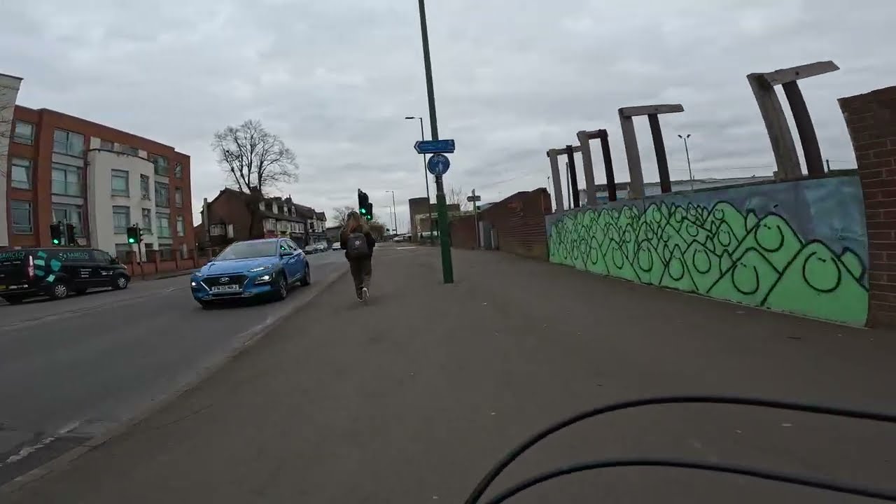 Nottingham Canal St, Castle Blvd and University Blvd cycleways from London Rd to Beeston.